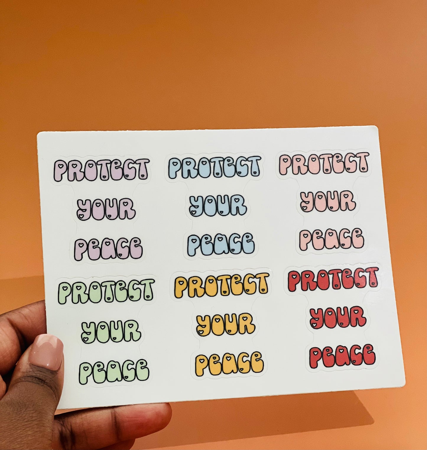 Protect your peace mini sheet