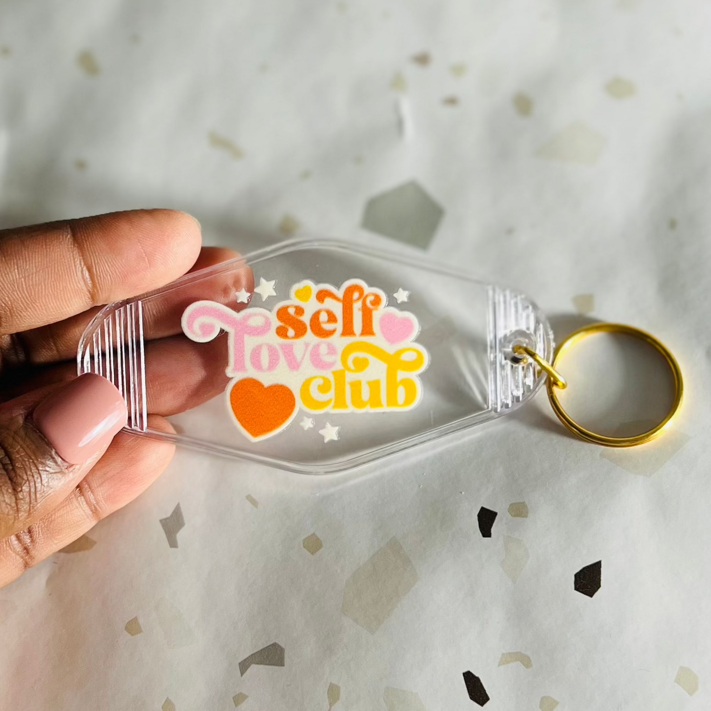 Self love club keychain