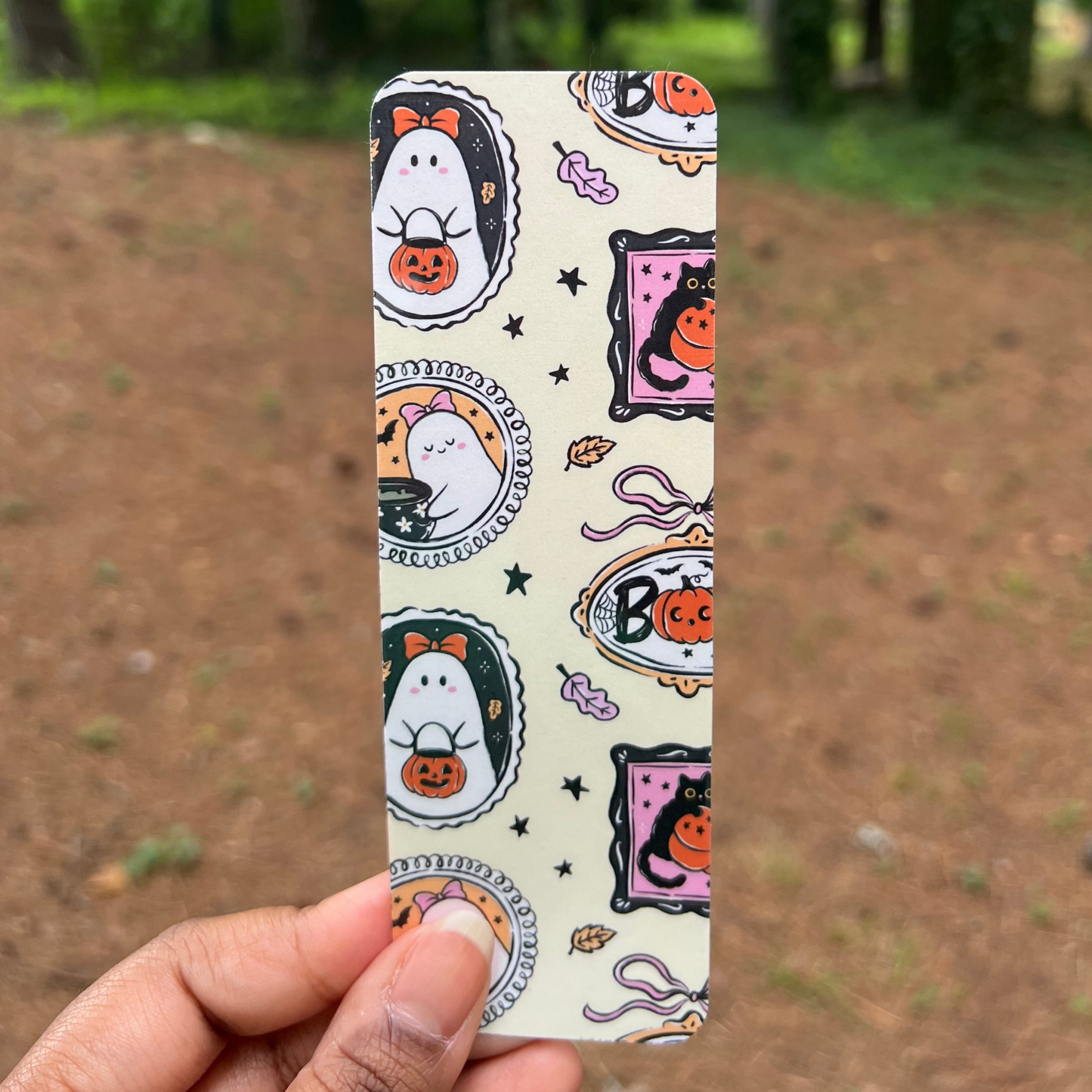 Yellow Ghostly Frame Bookmark