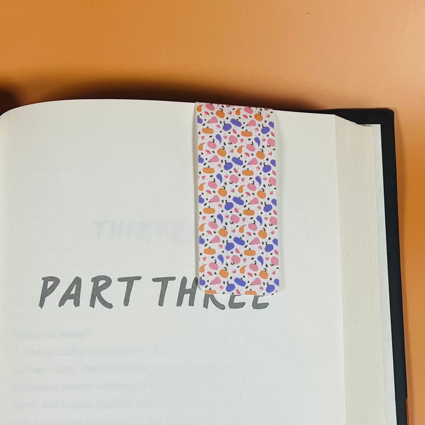Whimsical Pumpkin Magnetic Bookmark
