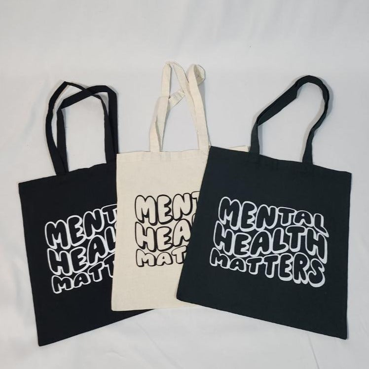 Mental Health Matters Tote bag (Tan)