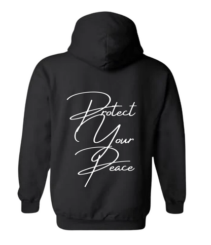 Protect Your Peace Script Hoodie (Black)