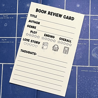 Romance Book Review Card