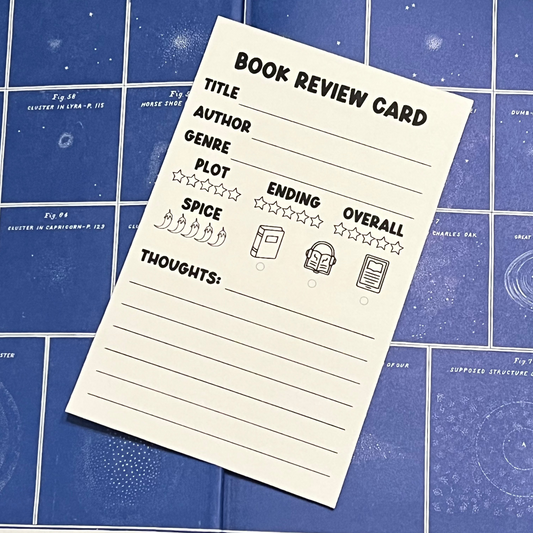Spicy Book Review Card