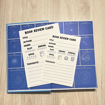 Spicy Book Review Card