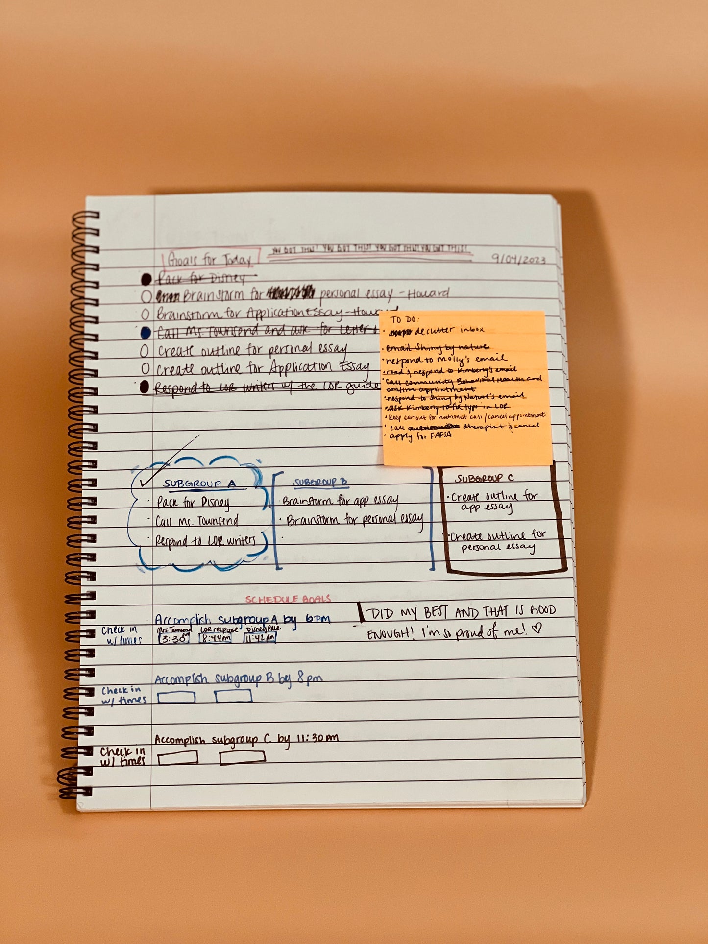 Believe In Yourself Notebook