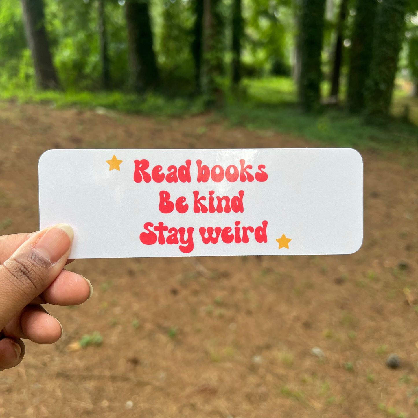 Read Books Stay Weird Bookmark