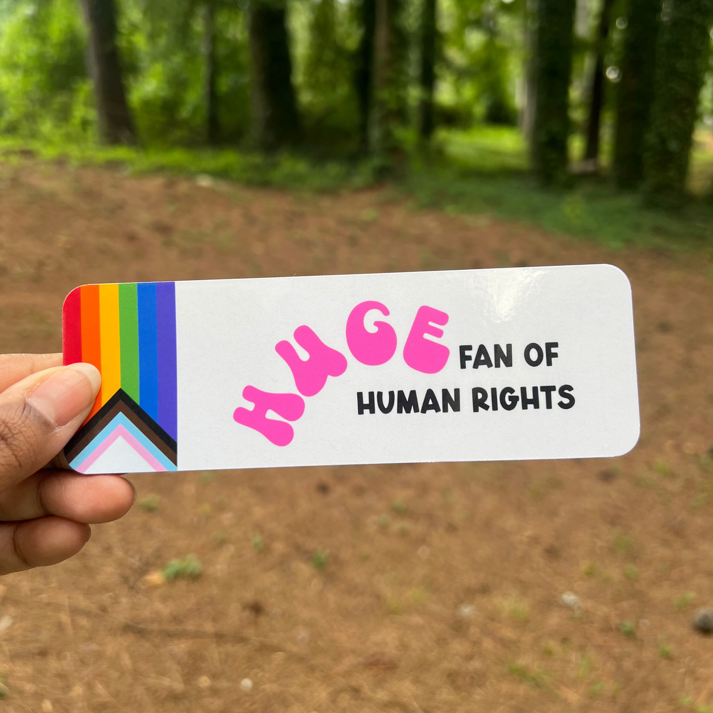 Huge Human Rights Fan Bookmark
