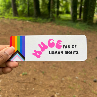 Huge Human Rights Fan Bookmark