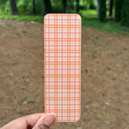 Autumn Plaid Bookmark