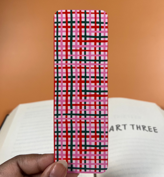 Christmas Plaid Bookmark