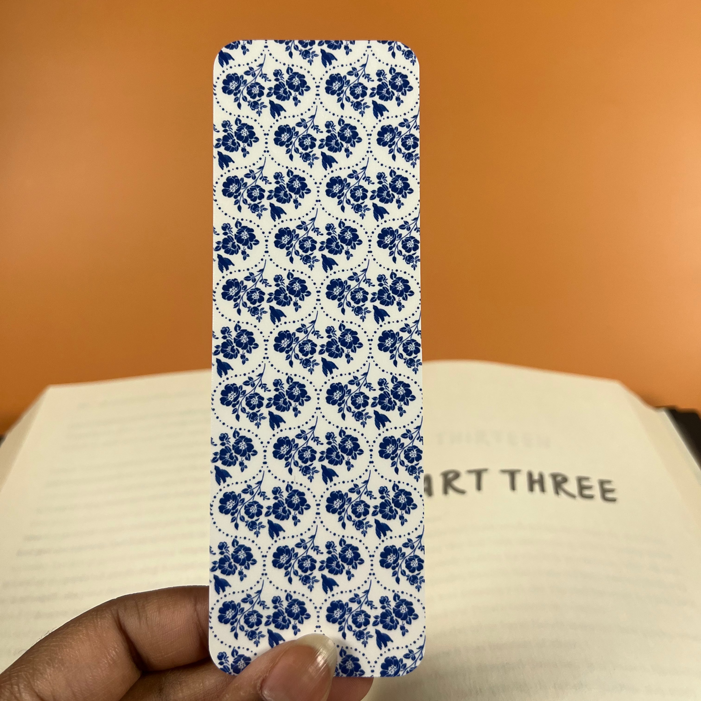 Blue Floral Bookmark Bundle