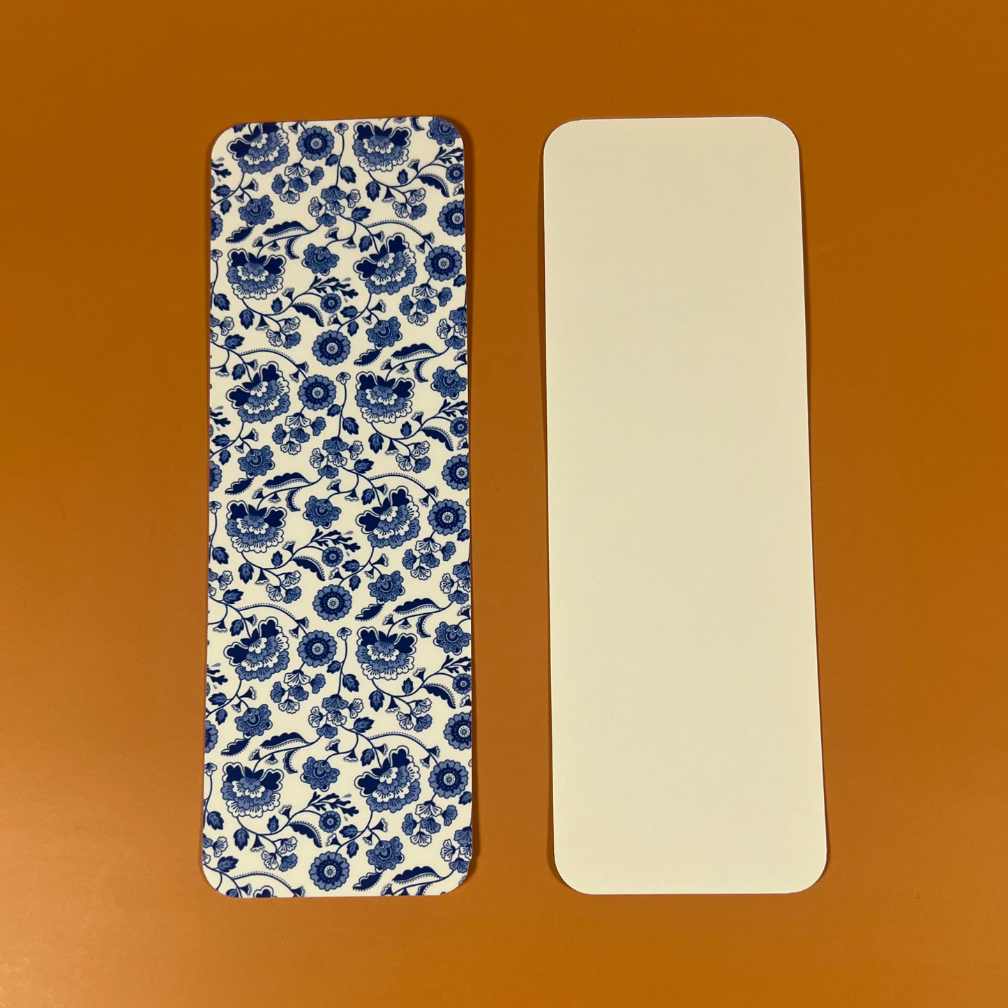 Vintage Blue Floral Bookmark