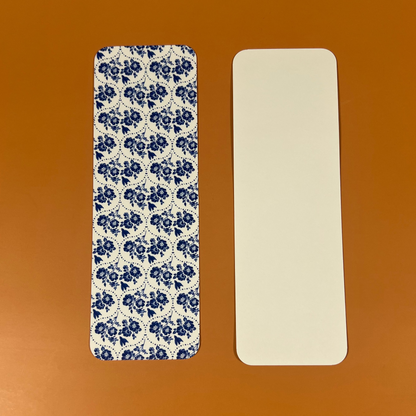 Blue Floral Bookmark