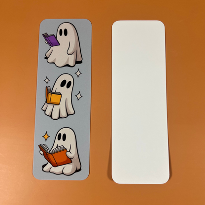 Blue Bookish Ghost Bookmark