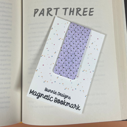 Lavender  Daisy Magnetic Bookmark
