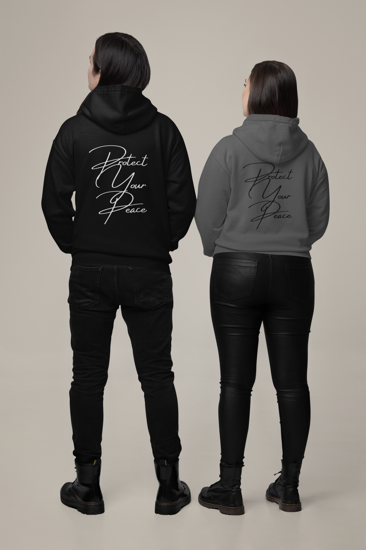 Protect Your Peace Script Hoodie (Black)
