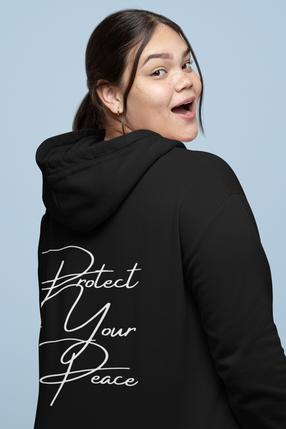 Protect Your Peace Script Hoodie (Black)