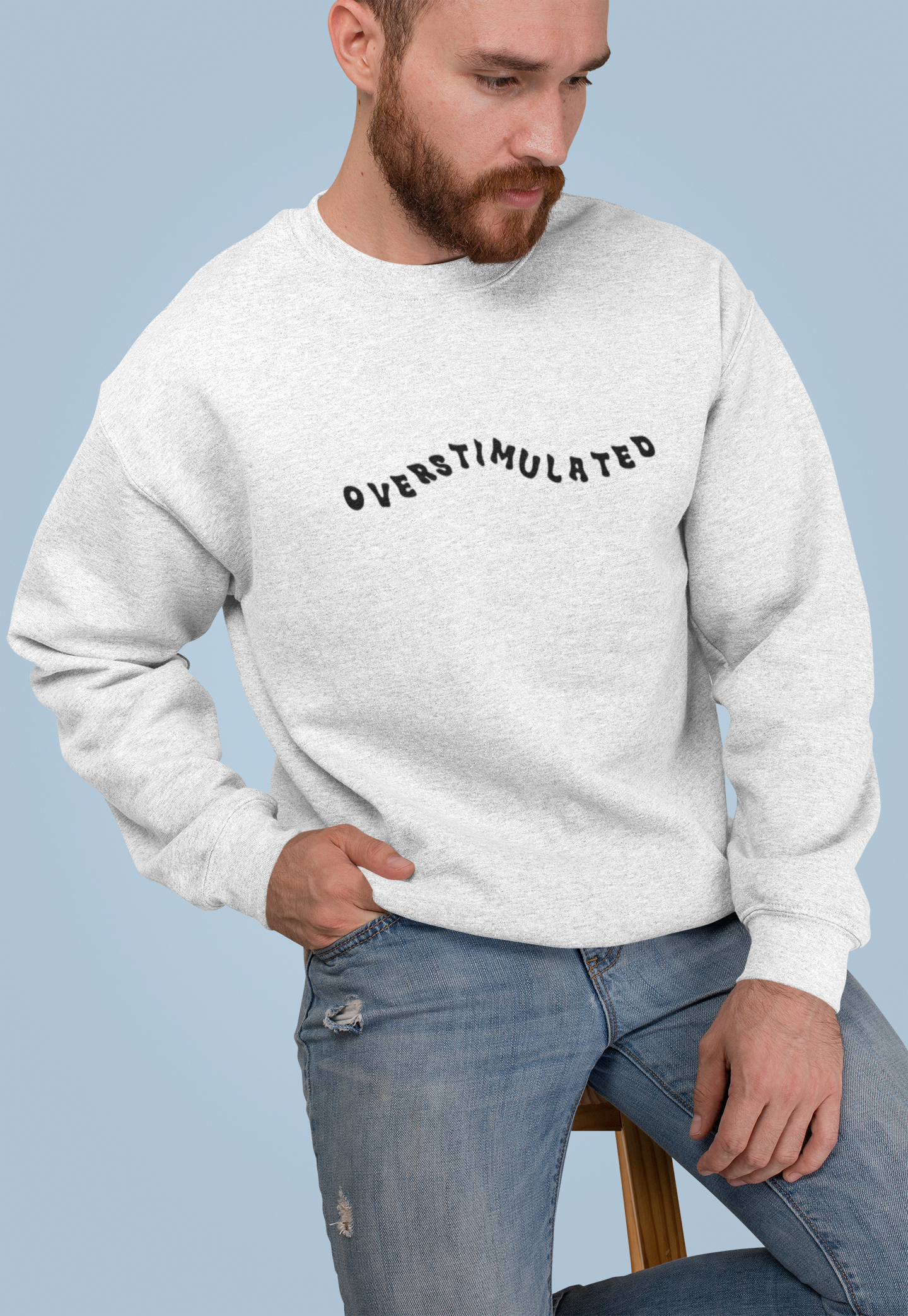 Overstimulated Crewneck (Ash)