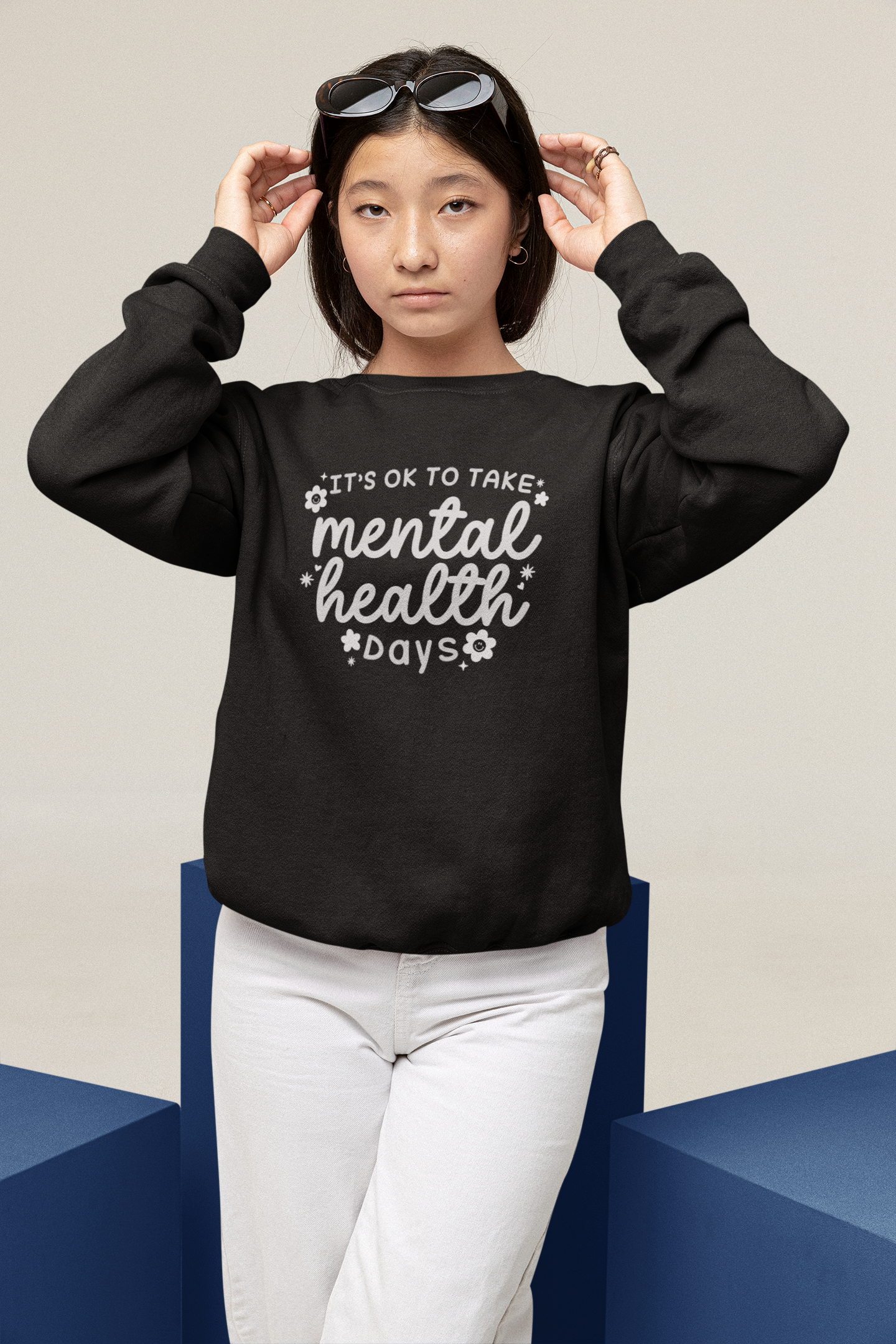 It's Okay To Take Mental Health Days Crewneck