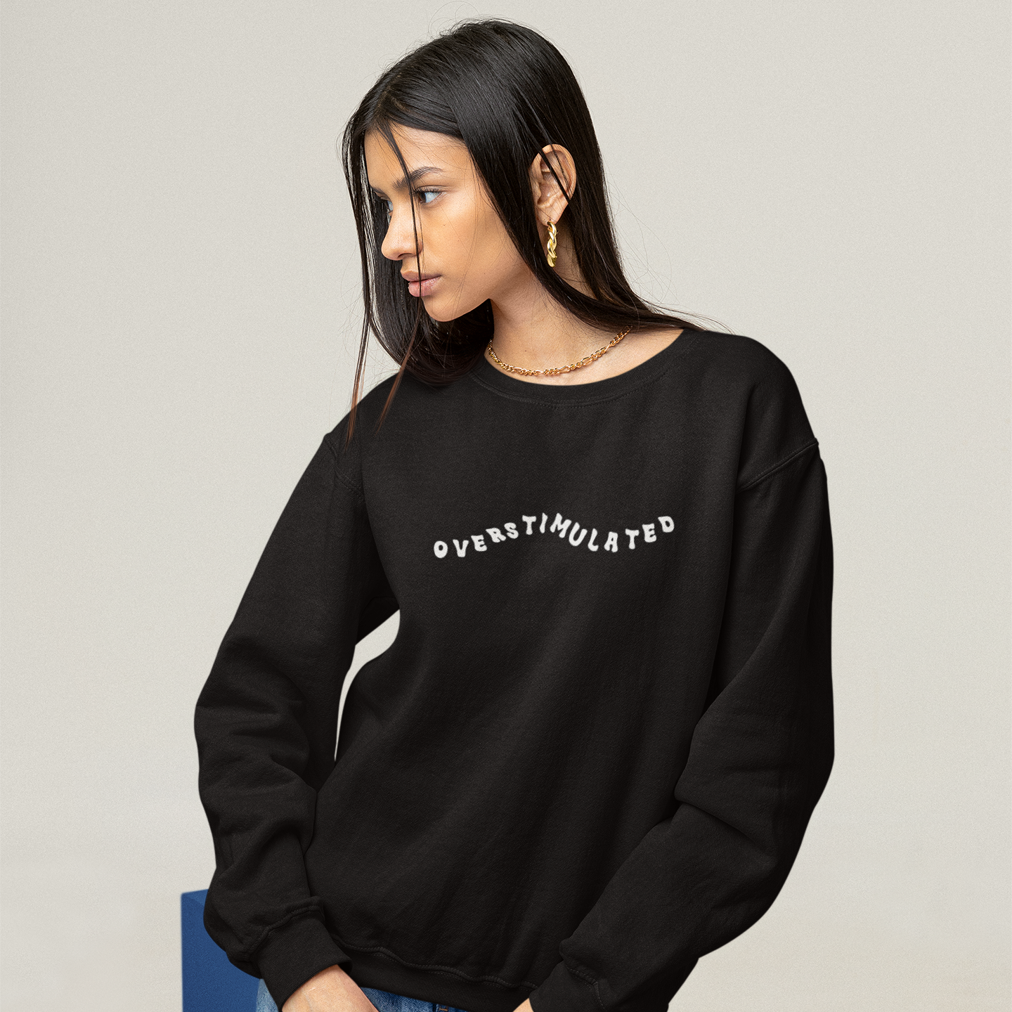 Overstimulated Crewneck (Black)