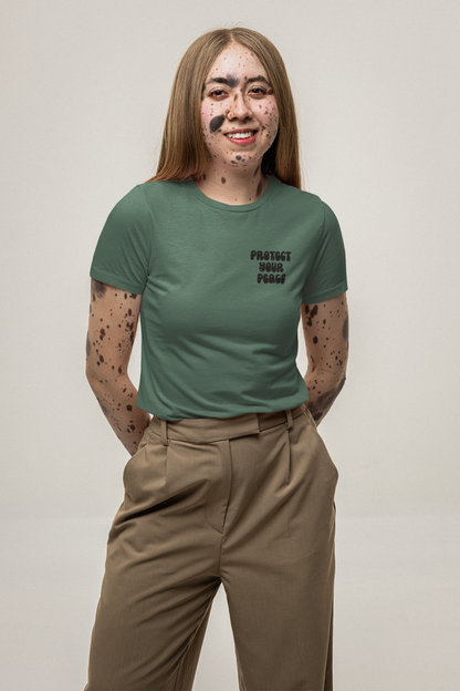 Protect Your Peace  Pocket T-Shirt (pine green)