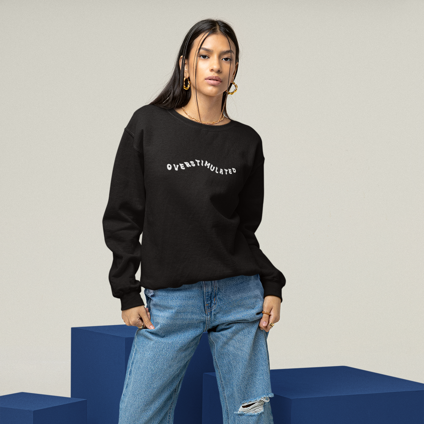 Overstimulated Crewneck (Black)